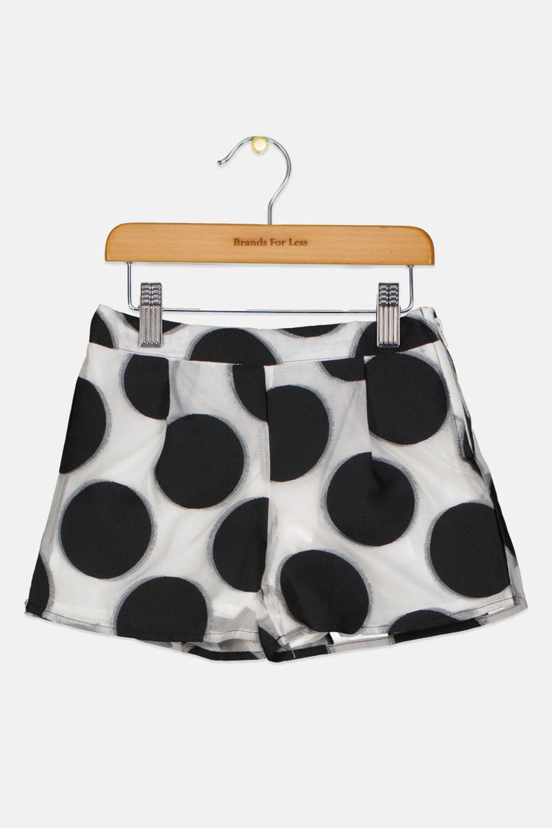 Chicco Toddlers Girl Polka Dots Shorts, White  - Image 1