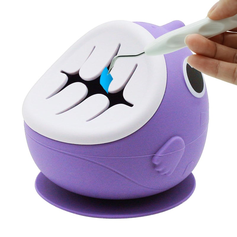 Hawersi DetachableLargeCapacity Suctioned PurpleVinyl Weeding Collector namely ShreddedVinyl Collection Box and Holderdesigned for Cricut/Silhouette - Image 1
