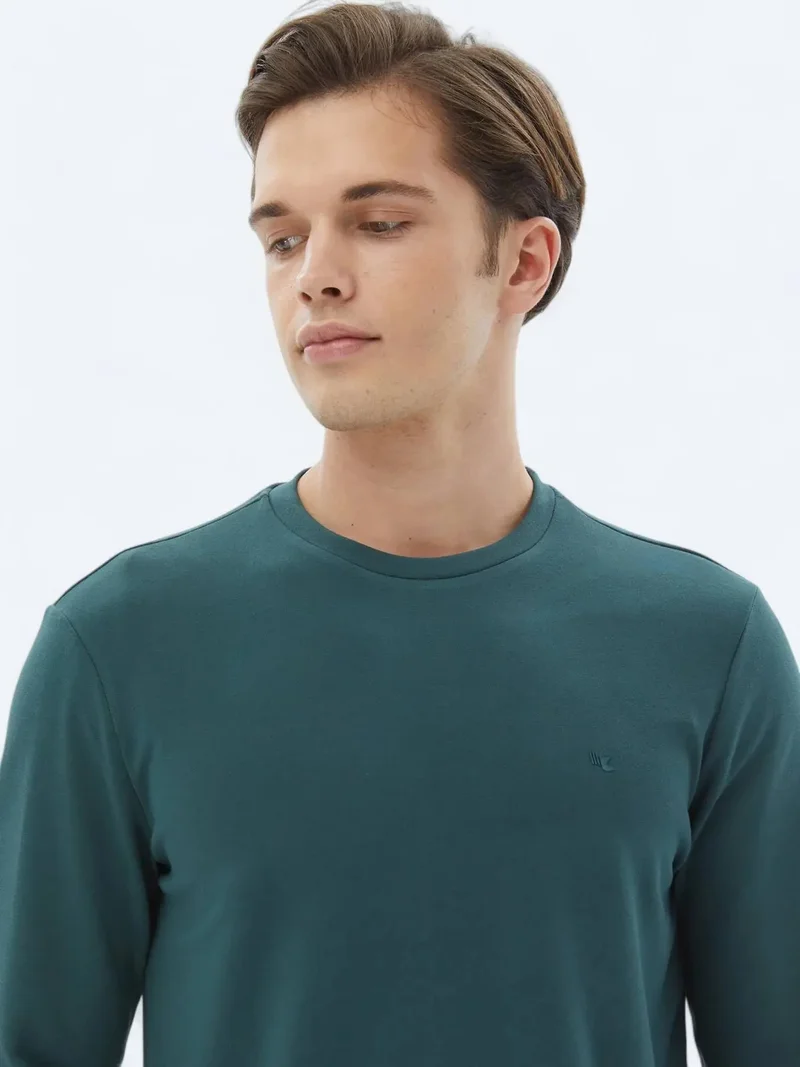 Kip Green Crew Neck Sweatshirt