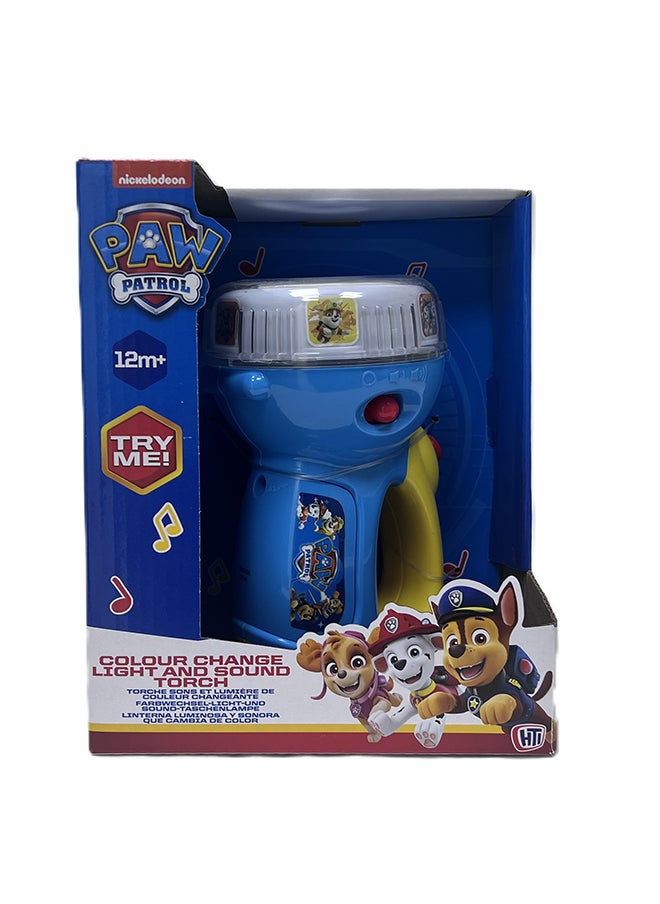 nickelodeon Paw Patrol Colour Change Light and Sound Torch | fun and interactive toy designed for young PAW Patrol | light to change colors | suitable ages 12 months +  - Image 3