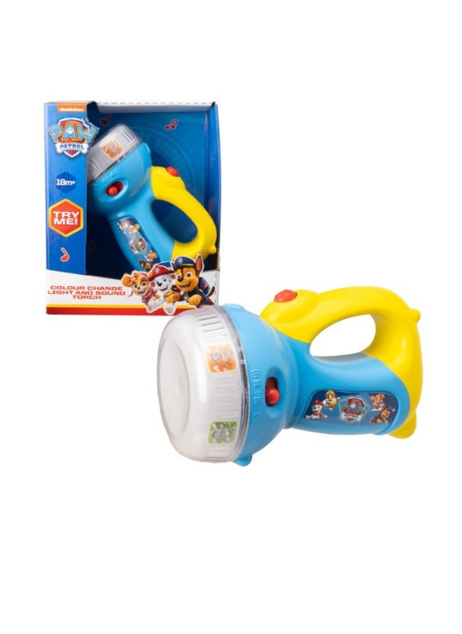 vtech Paw Patrol Colour Change Light And Sound Torch | Fun And Interactive Toy Designed For Young Paw Patrol | Light To Change Colors | Suitable Ages 12 Months +  - Image 1