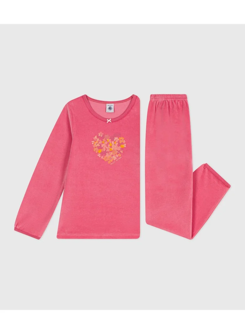 Petit Bateau Children's velour pyjamas