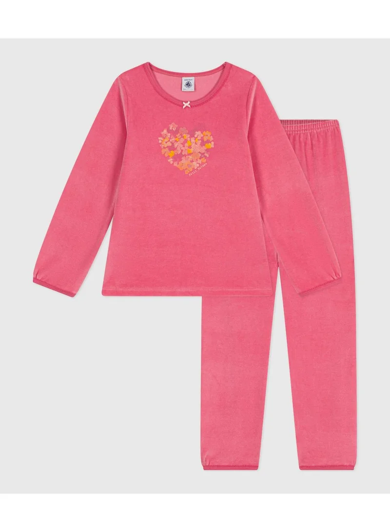 Petit Bateau Children's velour pyjamas