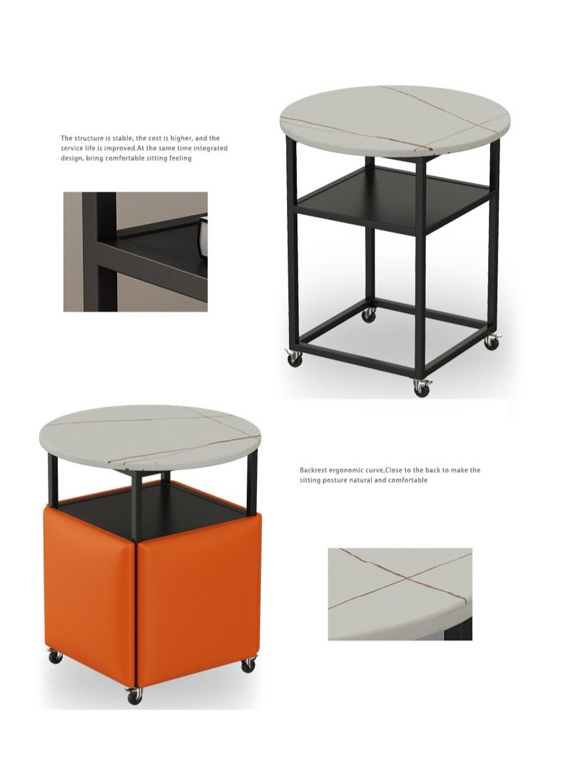 Organized Home - 5 in 1 Smart Retractable Coffee Table For Living Room Space Saving Combination Disassemble And Fold Away - Image 1