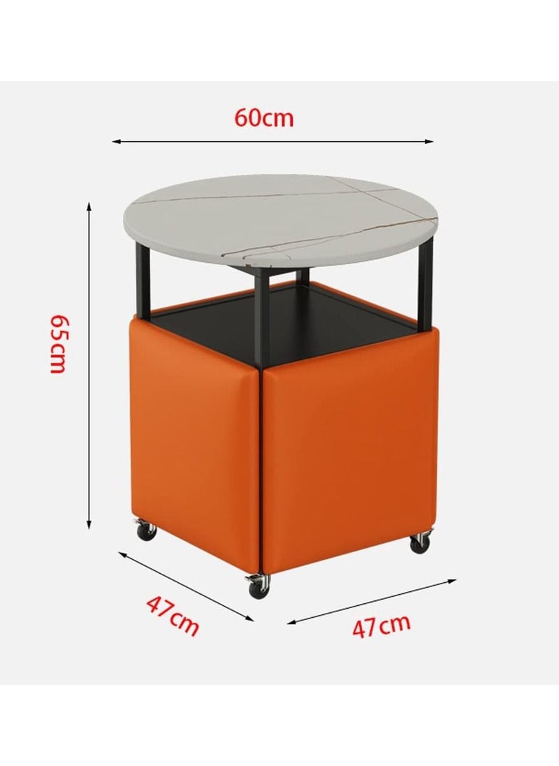 Organized Home - 5 in 1 Smart Retractable Coffee Table For Living Room Space Saving Combination Disassemble And Fold Away - Image 1