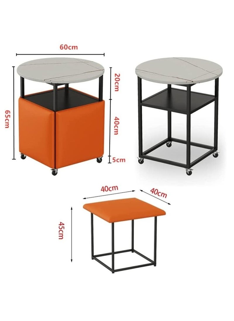 Organized Home - 5 in 1 Smart Retractable Coffee Table For Living Room Space Saving Combination Disassemble And Fold Away - Image 1