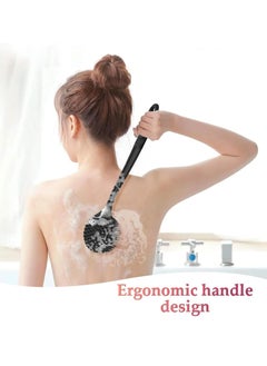 Oasisgalore Silicone Back Scrubber for Shower，Bath Body Brush with Long Handle for Men and Women  - Image 3