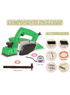 Digital Craft Digital Craft Wood Planer 1400W Machine of Carpentry HighPower MultiFunction Electric Planer Professional Woodworking Machine 82mm Electric Planer MachineHammer 200 gmTape 3Mtr  - Image 2