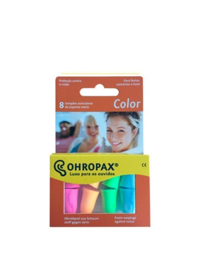 Ohropax Color Foam Earplugs x8 - Image 1