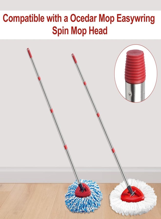 GRAREND 4-Section Spin Mop Replacement Handle, Mop Handle Compatible with Ocedar Spin Mop, 2.5-to-5 Foot Easy Cleaning Floor Mop Stick for Floor Cleaning (Germany Screw) - Image 4