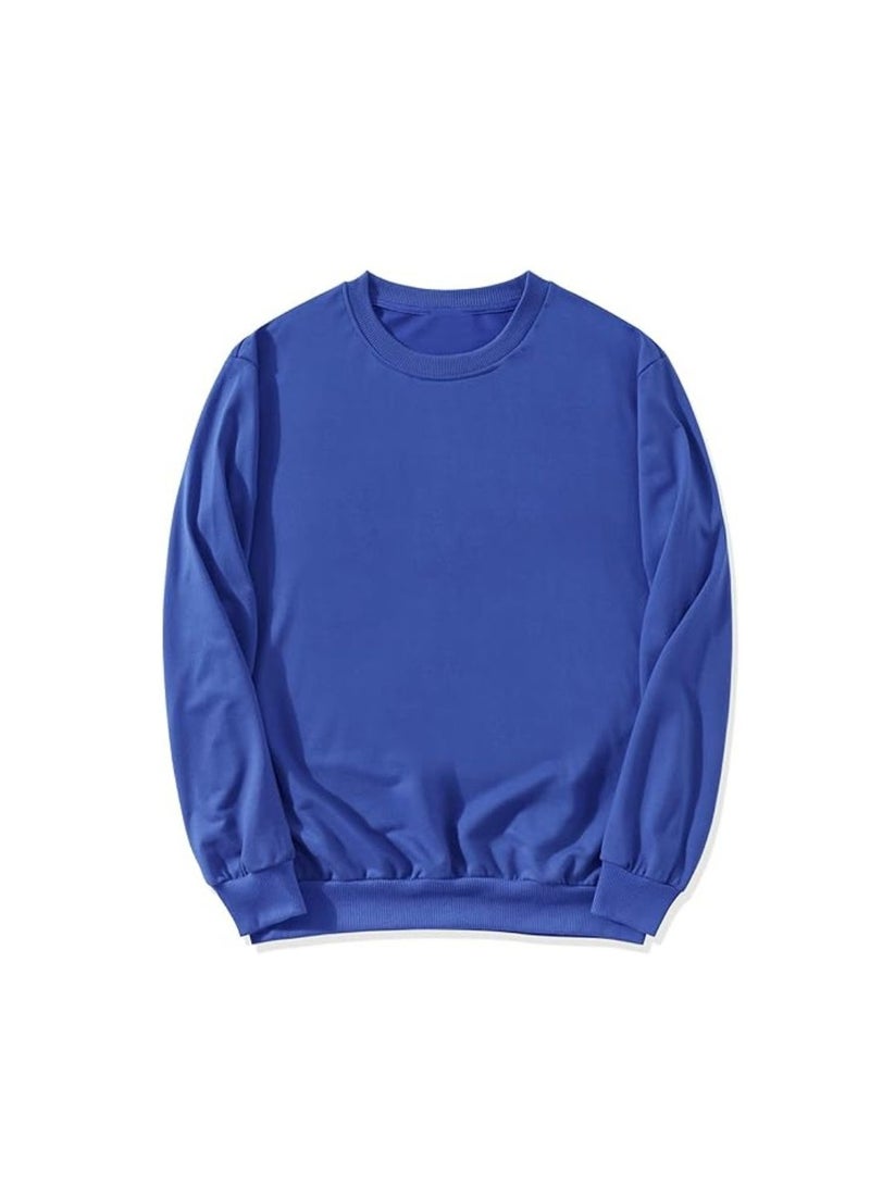 برينت شوب فور مي سويت شيرت للرجال - سويت شيرت من الصوف الدافئ برقبة دائرية، كم طويل - مثالي للشتاء، أنيق ومريح، مثالي للارتداء اليومي، الرياضة، التدريبات - Image 4