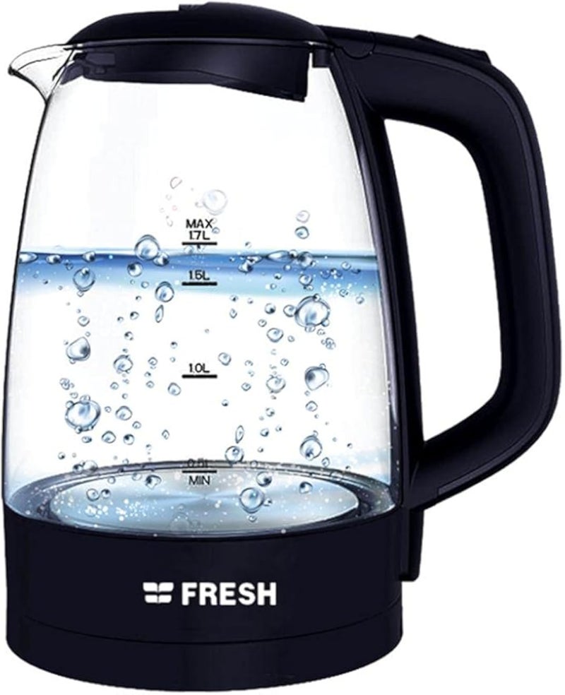 Fresh electric kettle fresh - glass - 1.7 l - assorted color