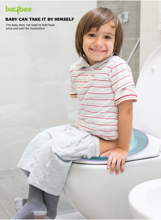 BAYBEE - Baybee TinyTrek Potty Seat for Kids Toilet Seat | Baby Potty Training Seat Chair, Fits Round & Oval Toilets, Non-Slip with Splash Guard Seat for 1-8 Years Kids Boys Girls - Image 1