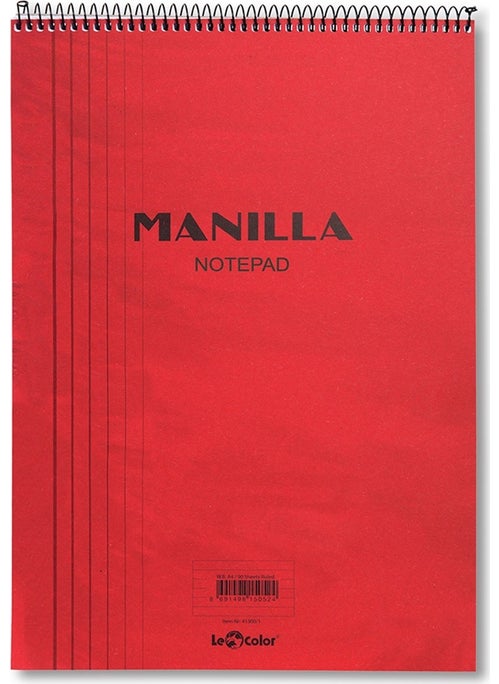 Manıla A4 Red Notepad 180 Pages