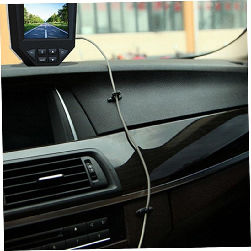 TEHAUX 24 قطعة مقاس 2 مشبك أسلاك لتنظيم الكابلات للسيارة والمكتب والجدار - Image 4