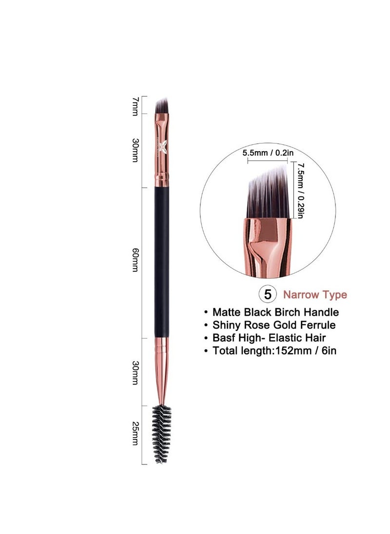 Eyebrow Tint Brush for Eyebrow Henna Brow Tint - Spoolie Eyebrow Brush for Brow Henna - Lash Tint Brush Comb for Eyelash Tint - Angled Eyebrow Brush by Existing Beauty