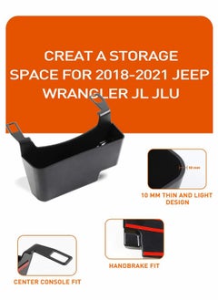 KASTWAVE JL Center Console Hanging Storage Box Armrest Organizer ABS Material, Light, Strong and Durable for 2018-2021 forJeep Wrangler JL JLU and Gladiator JT, Interior Accessories, Black  - Image 2