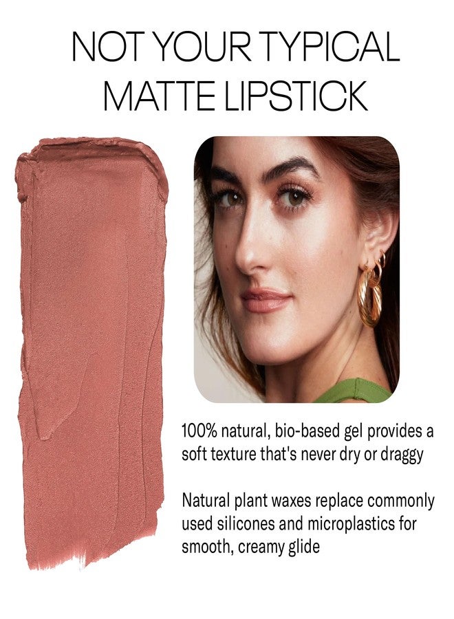 MOB Beauty Soft Matte Lipstick M94 - Mocha Rose | Weightless, One-Swipe Color Infused with Skincare | Vegan, Silicone-Free, Cruelty-Free Formula in a Biodegradable Capsule - Image 3