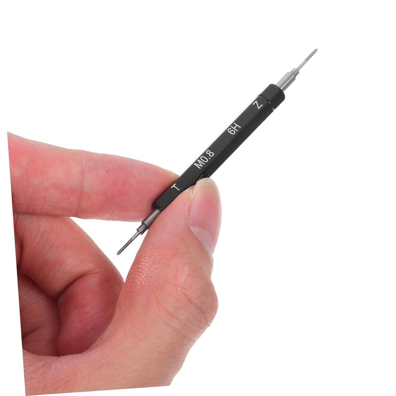 مجموعة مقياس درجة خيط متري، أداة قياس مدقق خيط سداسي 60 درجة - Image 4