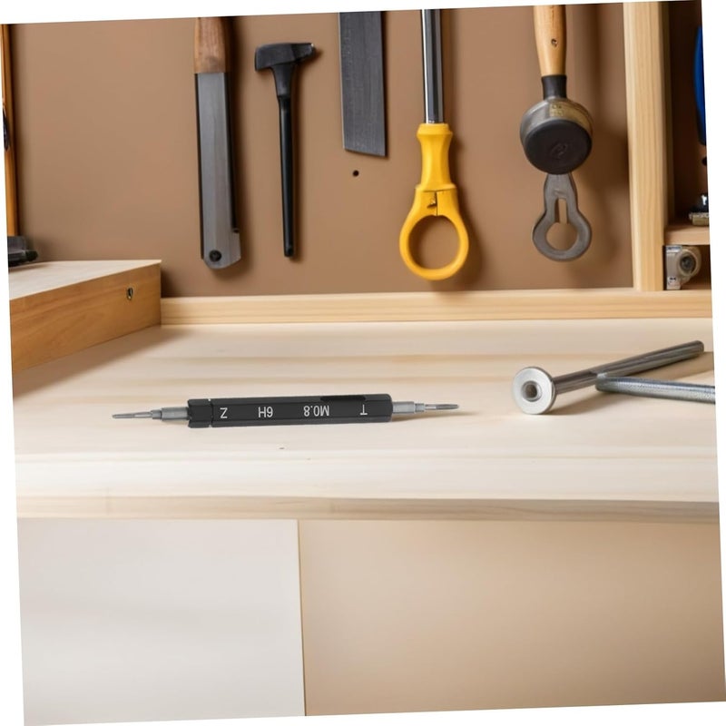 مجموعة مقياس درجة خيط متري، أداة قياس مدقق خيط سداسي 60 درجة - Image 5