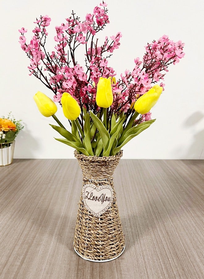 fashionhome Wooden Flowers Nordic Style Vase