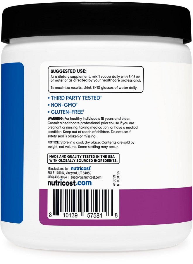 Nutricost Creatine Monohydrate + Hydration Grape Flavored (30 Servings) - 7 Vitamins & Minerals, 5000mg of Creatine Per Serving - Image 4