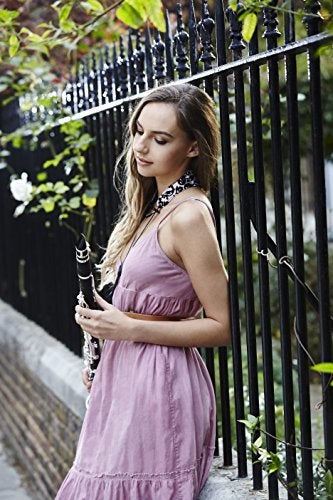 Beaumont Clarinet/Oboe/Alto Sax Designer Neck Strap Sling - Pink Lace - Image 3