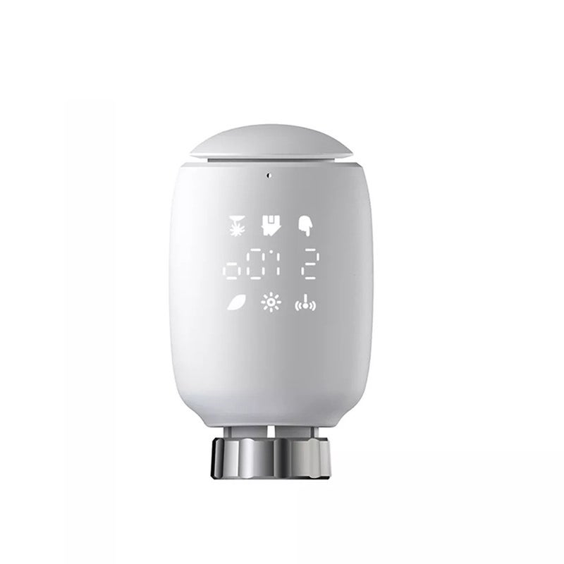 Intelligent Radiator Valves: White Tuya ZigBee3.0 - Hands-free Voice Control Remote Temperature Controller for Home Living Room Bedroom Office Hotel - Image 1