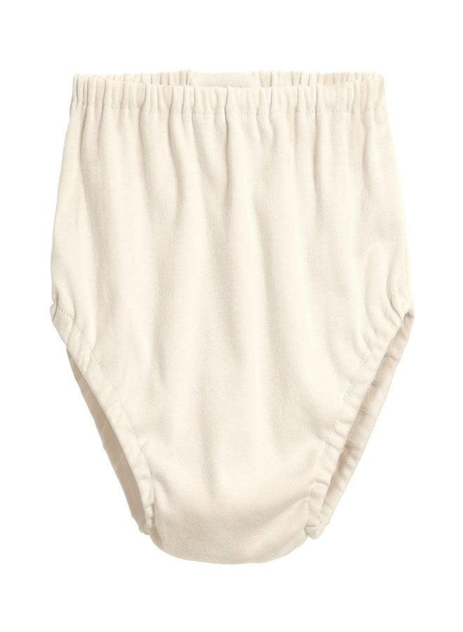 City Threads Made in USA Baby Girls and Baby Boys Unisex Organic Diaper Covers Bloomers Soft Cotton, Oatmeal, 12-18m - Image 1
