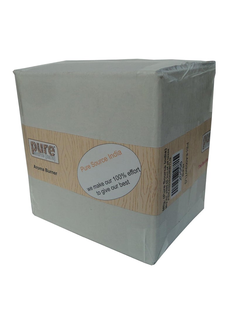 Pure Source India Pure Source India Aroma Set with 10 ML Aroma Oil and 4 Tea Light Candles Lemon Grass fragnance Green  - Image 2