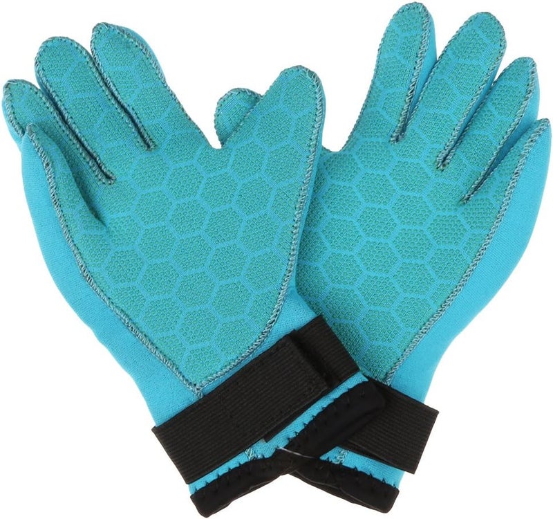 klarako Unisex Children Kids 3mm Neoprene Skid proof Warm Wetsuit Gloves for Scuba Diving Swimming Surfing SUP Bodyboard Jet Ski Kayaking Water Sports  Various Size & Color - Image 4