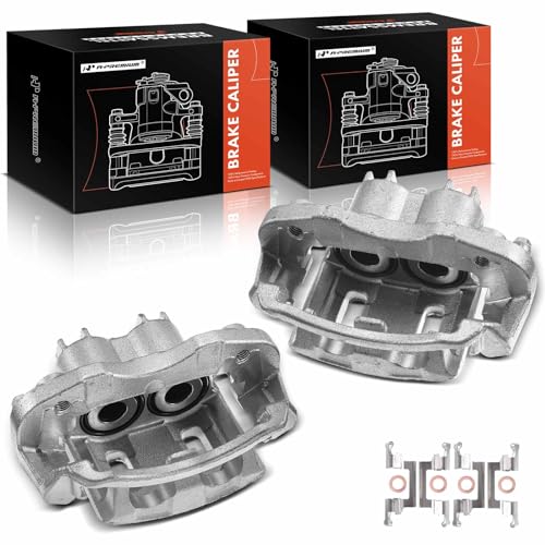 A-Premium Disc Brake Caliper Assembly with Bracket Compatible with Ford Models - F-250 F-350 Super Duty 2000 2001 2002 2003 2004, Excursion 2000-2005 - Rear Driver and Passenger Side, 2-PC Set - Image 1