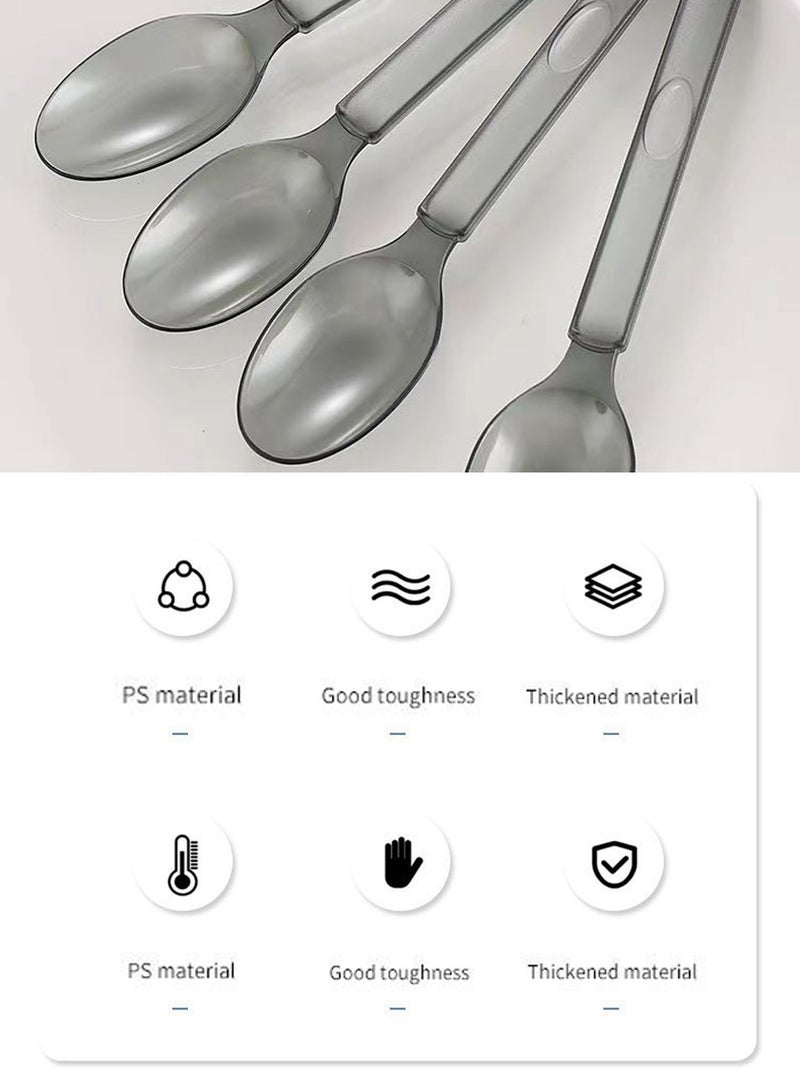 Individually Wrapped Food Grade Spoons, 50-Pack, Disposable Portable Spoons, Suitable for Outdoor Dinners, Family Gatherings, Birthday Parties - Image 2