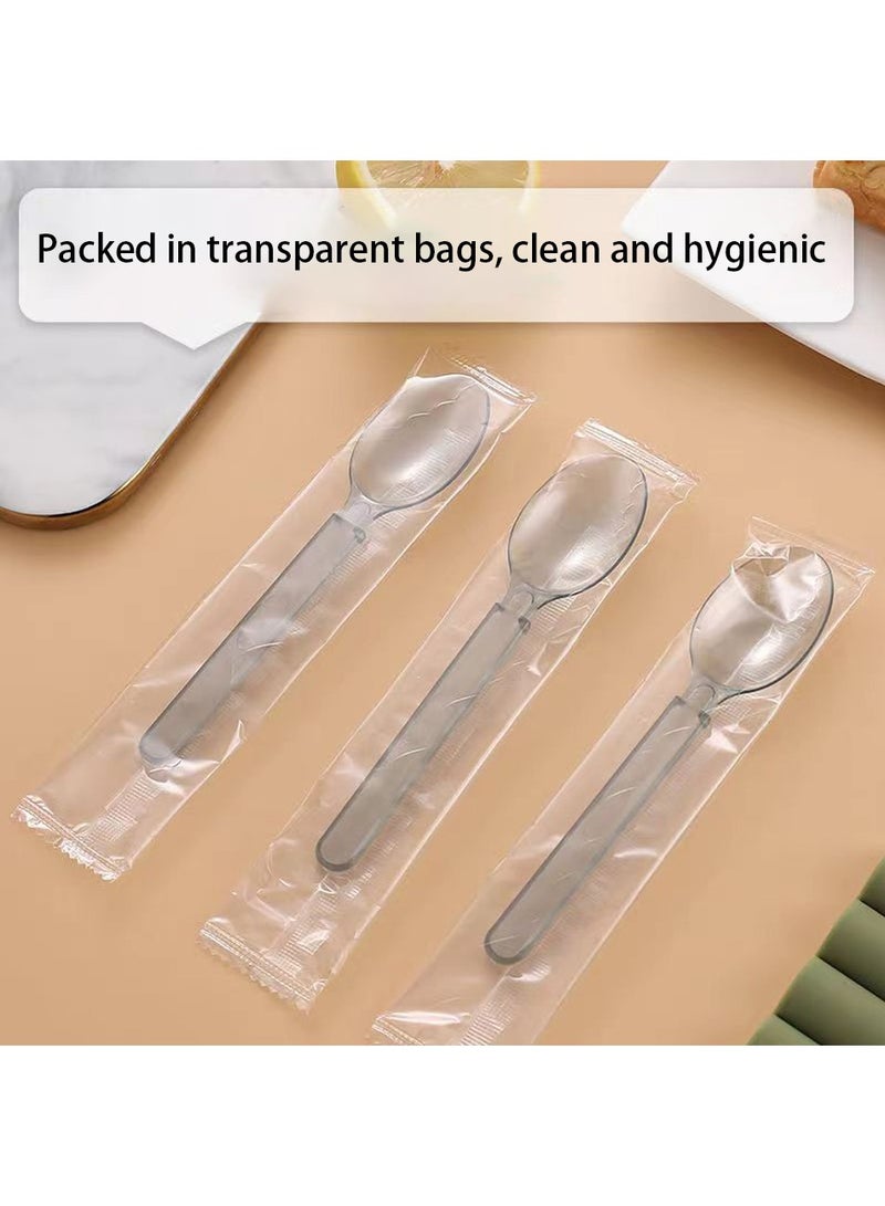 Individually Wrapped Food Grade Spoons, 50-Pack, Disposable Portable Spoons, Suitable for Outdoor Dinners, Family Gatherings, Birthday Parties - Image 5