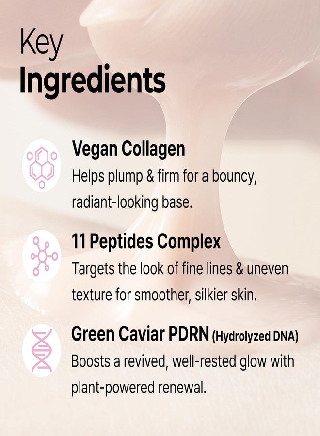 varuza Triple Lift Radiance Serum 50 ml Vegan Collagen 11 Peptides Vegan PDRN 1ea - Image 4