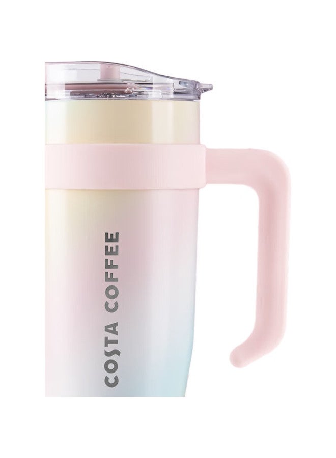 Costa Large Capacity Insulated Tumbler For Men And Women, Stylish Water Bottle, Stainless Steel Ice King Straw Cup, Gift For Girlfriend Or Wife - Image 3