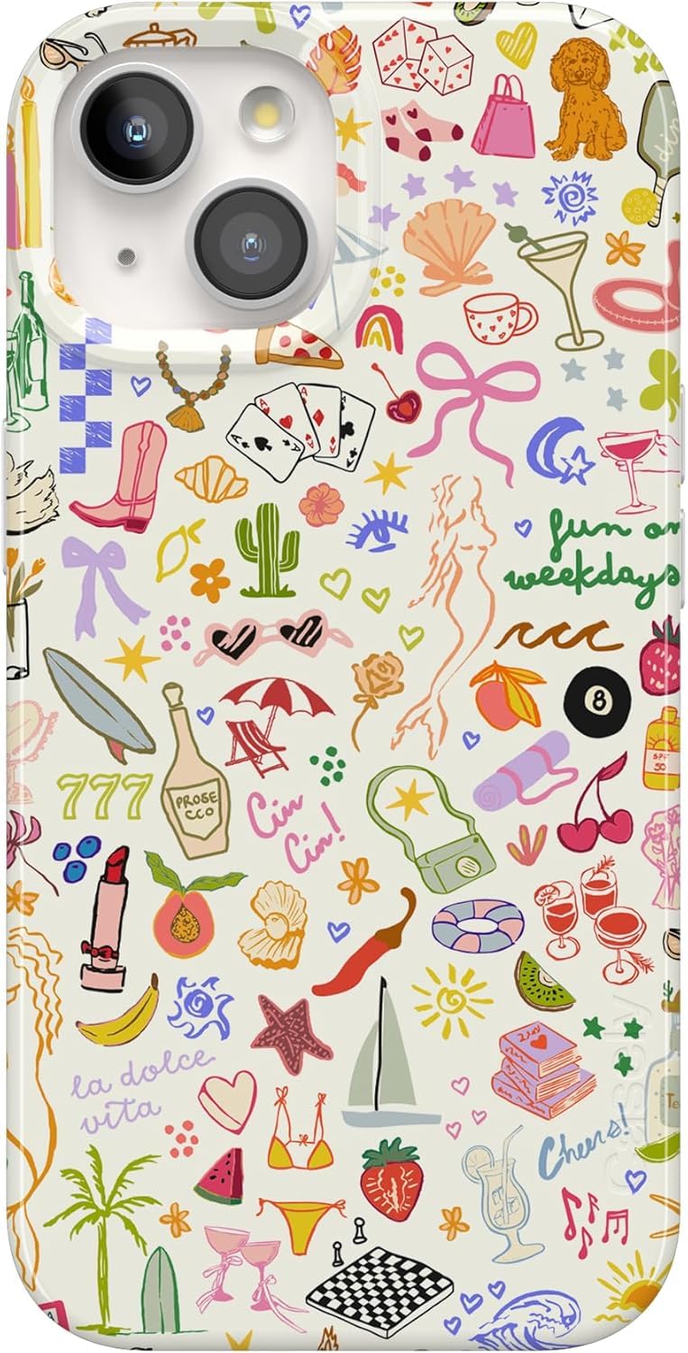 Casely iPhone 15 Case | All The Fun Things | Fun on Weekdays | Compatible with MagSafe | Classic Ultra Slim Design - Image 1
