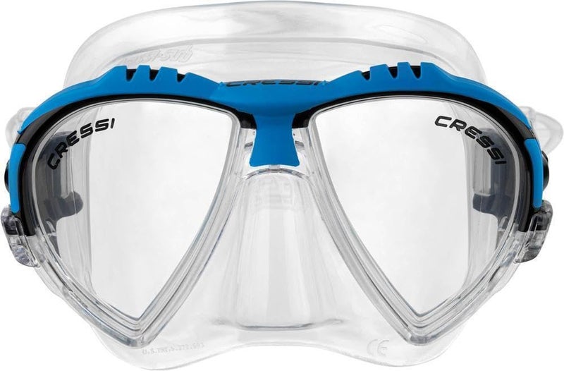 Cressi Matrix 2-Lens Masks, Clear/Blue - Image 2