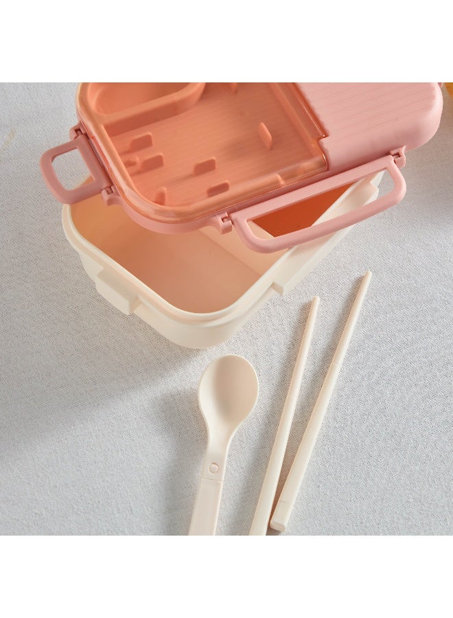 Home Box Neo Sarah 3-Piece 2-Grid Lunch Box Set with Spoon and Chopsticks 800 ml  - Image 4