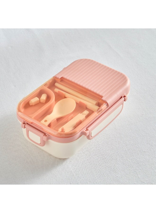 Home Box طقم صندوق غداء نيو سارة 3 قطع مع ملعقة وعيدان تناول الطعام 800 مل - Image 2