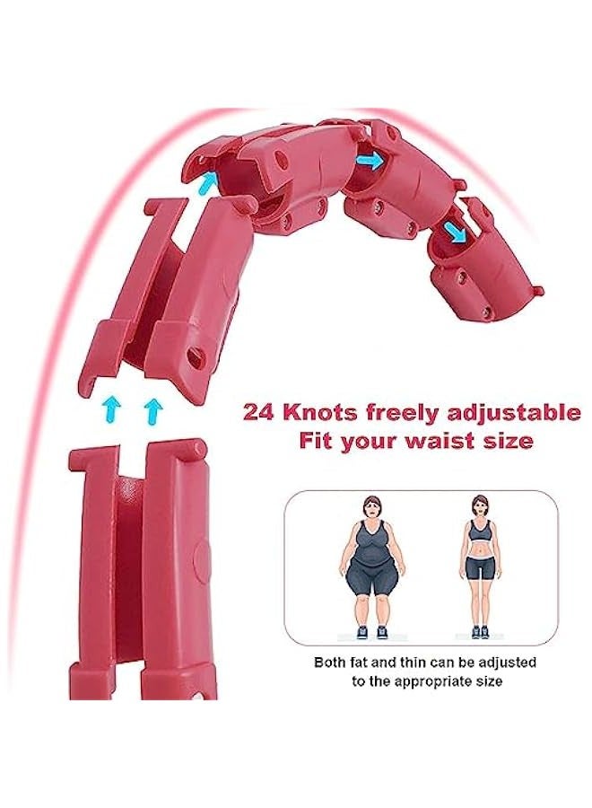 TRASSLE Smart Weighted Pilates Hoop,with Detachable Links & Waist Trainer,Adjustable Fitness Equipment for Women, Ideal for Home Workouts - Image 2