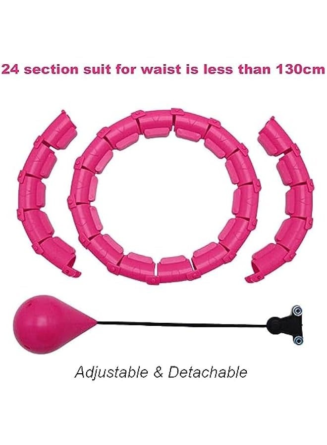 TRASSLE Smart Weighted Pilates Hoop,with Detachable Links & Waist Trainer,Adjustable Fitness Equipment for Women, Ideal for Home Workouts - Image 3