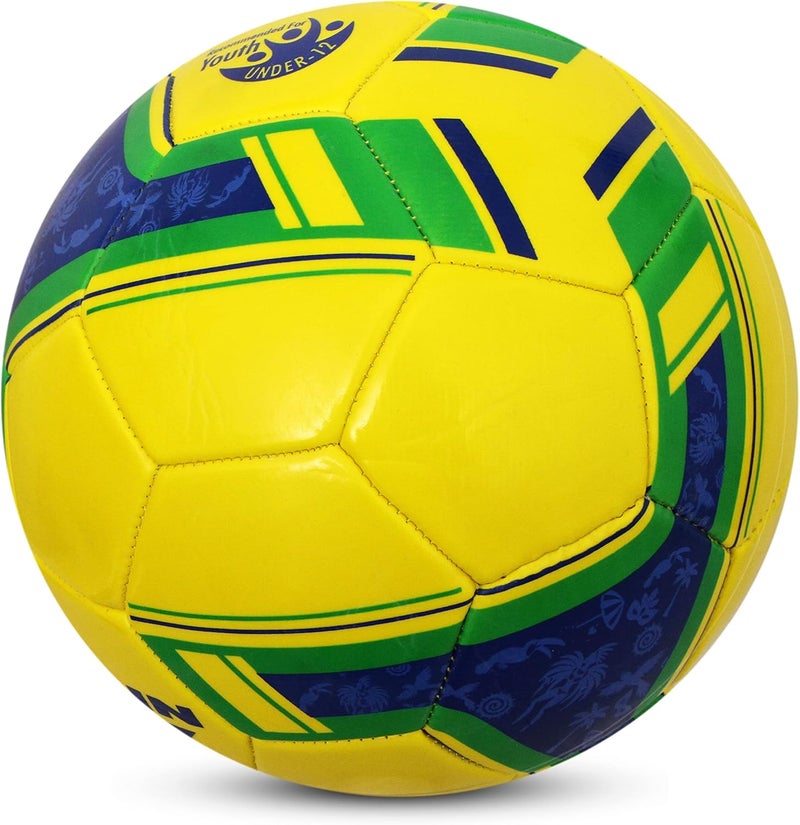 Nivia SPINNER MACHINE STITCHED PVC FOOTBALL SIZE -5 (BRAZIL) Multicolor - Image 4