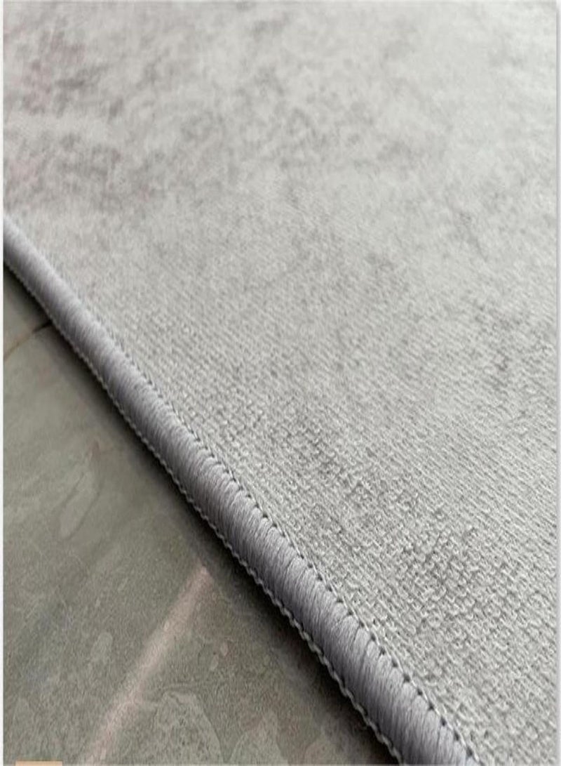 Sharpdo Modern Abstract Geometric Carpet, Soft Fabric Grey Beige with Gold Accent, Living Room Bedroom Decorative Rug 160*230cm - Image 5