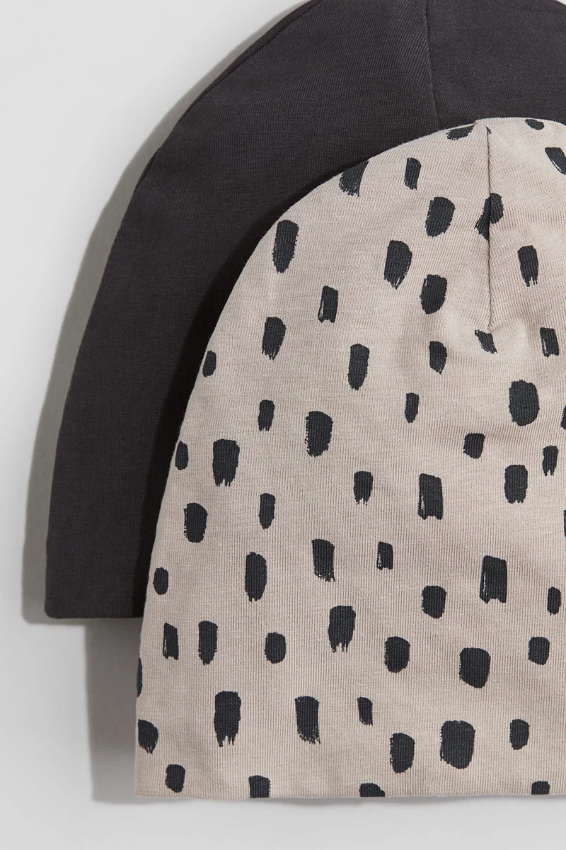 H&M 2-pack cotton beanies