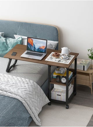 Foldable Sofa Side Table with Wheels and Storage Tray for Sofa Living Room Bedroom Bedside Coffee Small Space - pzsku/Z91020381A4CF93DCEA4BZ/45/_/1716368220/5d03c83d-cad1-4bd6-80d6-756d6a0dade6
