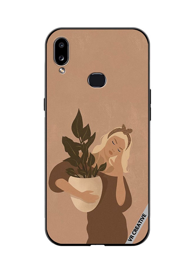 VR CREATIVE Protective Case Cover For Samsung Galaxy A10s Holding Vase Design Multicolour - Image 1