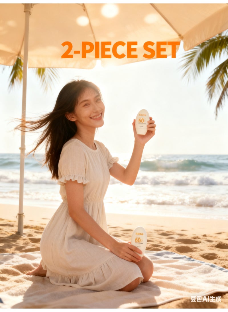 DR Two-piece set Anti-Aging Moisturizing Sunscreen Cream SPF 60++ White 60grams - Image 2