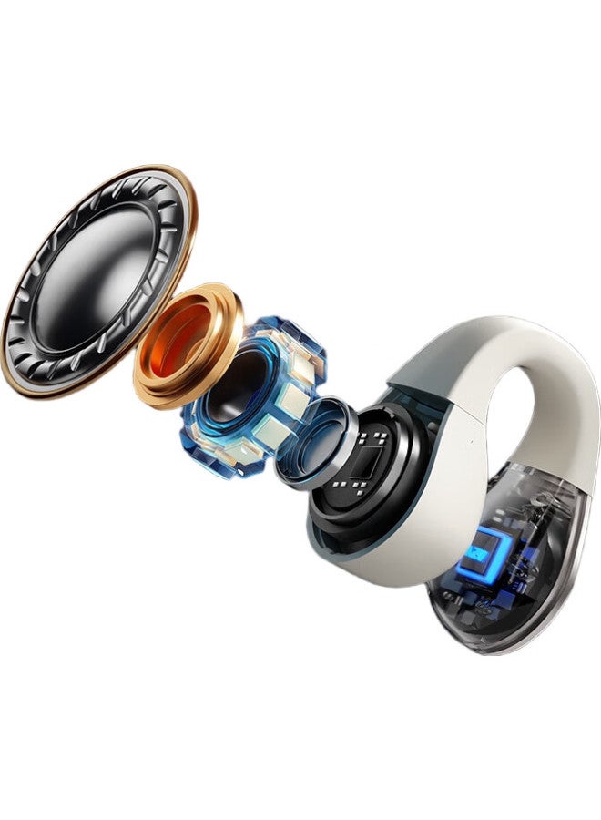 Sansui Tw90 Bluetooth Headphones [Smaller | More Comfortable] Bone Conduction Concept, Open-Ear Wireless Ear Clip-On For Running, Compatible With Huawei, Xiaomi, Apple, Black - Image 1