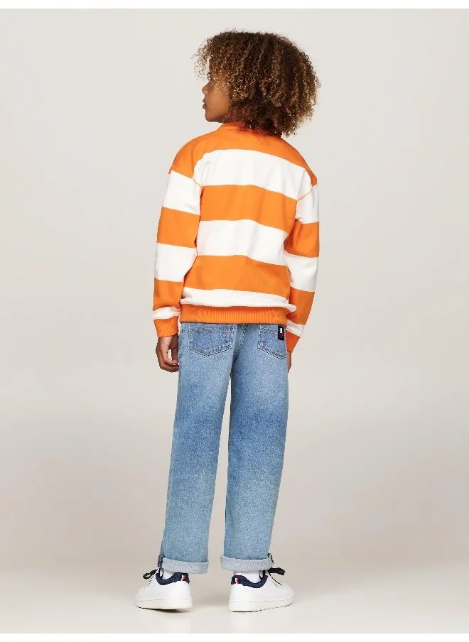 تومي هيلفيغر Youth Striped Sweatshirts